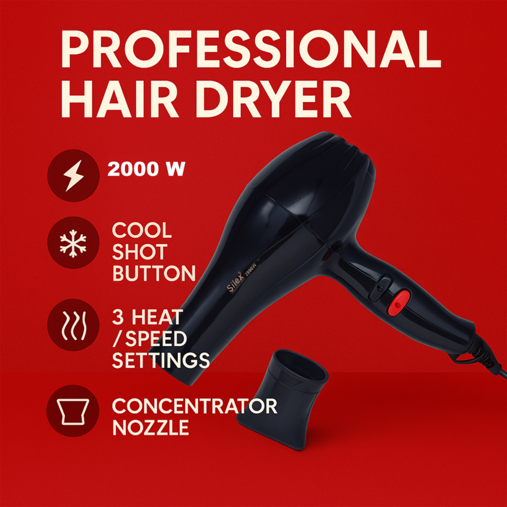 SILEX FORCED  HAIR DRYER 2000W - Image 5