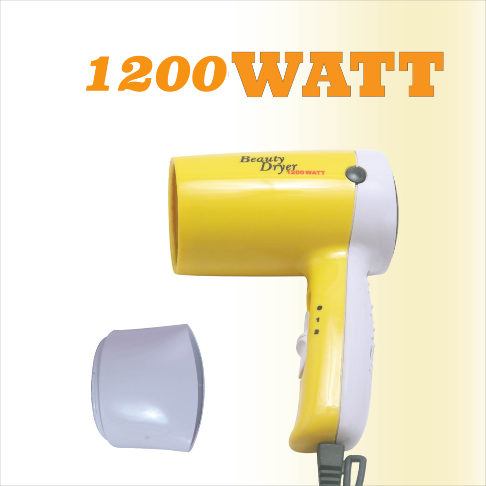 Beauty Silent Hair Dryer 1200 Watts - Image 3